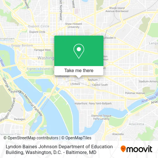 Lyndon Baines Johnson Department of Education Building map
