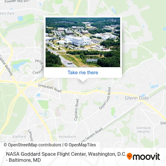 Mapa de NASA Goddard Space Flight Center
