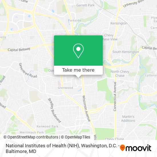 Mapa de National Institutes of Health (NIH)