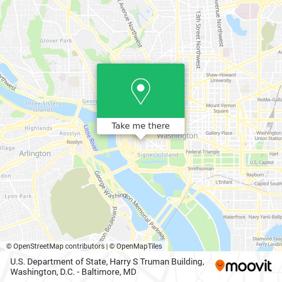 U.S. Department of State, Harry S Truman Building map