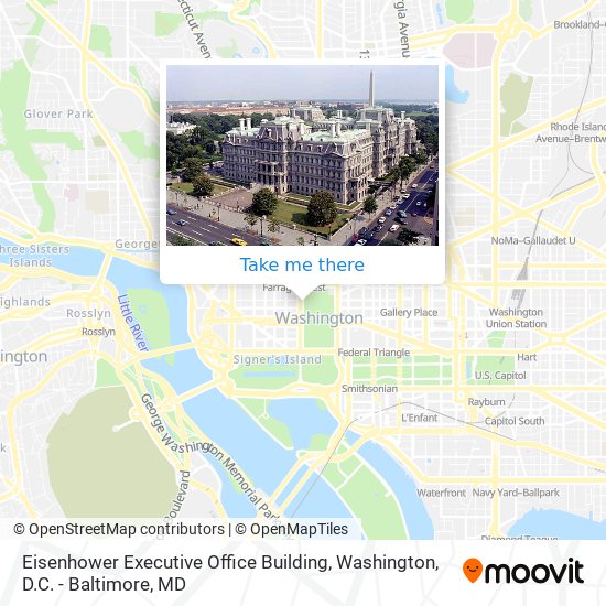 Eisenhower Executive Office Building map