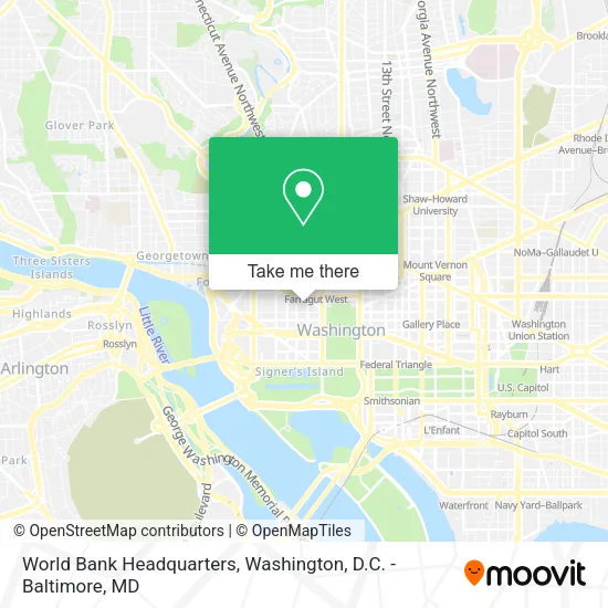 Mapa de World Bank Headquarters