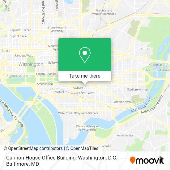 Mapa de Cannon House Office Building