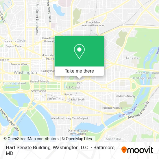 Hart Senate Building map