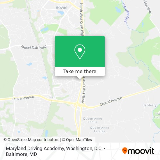 Mapa de Maryland Driving Academy