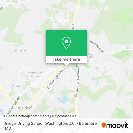 Greg's Driving School map