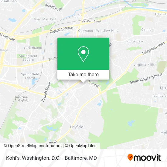 Kohl's map