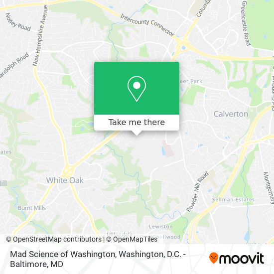 Mapa de Mad Science of Washington