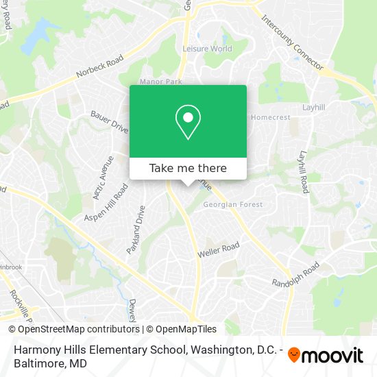 Mapa de Harmony Hills  Elementary School