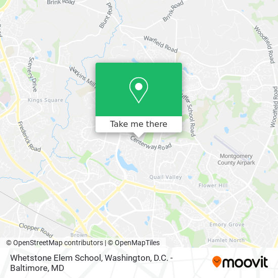 Whetstone Elem School map