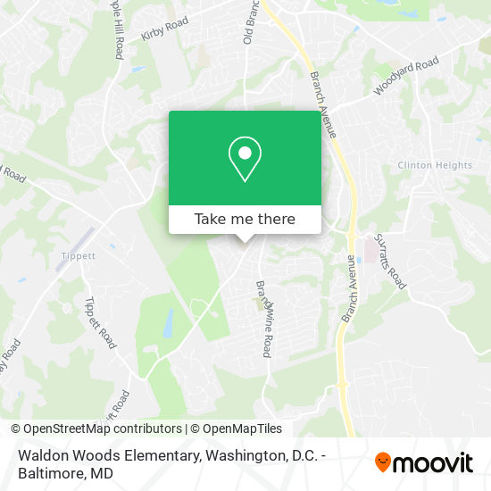 Waldon Woods Elementary map