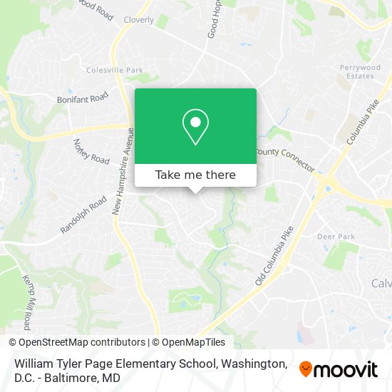 William Tyler Page Elementary School map