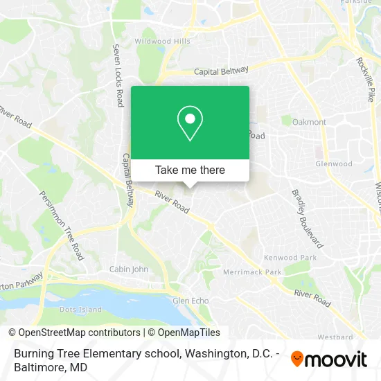 Burning Tree Elementary school map