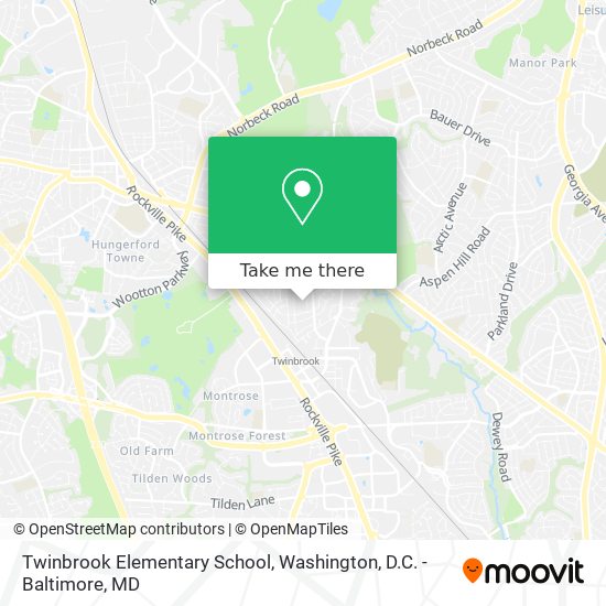 Twinbrook Elementary School map