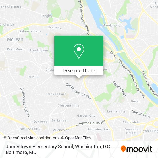 Jamestown Elementary School map