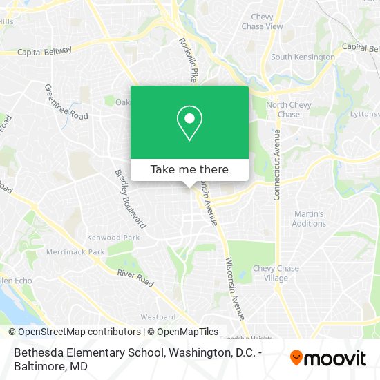 Mapa de Bethesda Elementary School