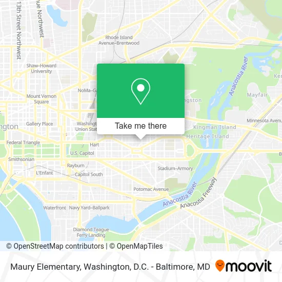 Maury Elementary map