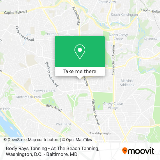 Body Rays Tanning - At The Beach Tanning map