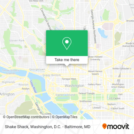 Shake Shack map