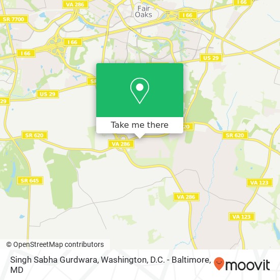 Mapa de Singh Sabha Gurdwara