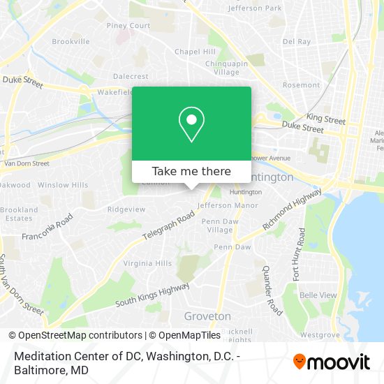 Meditation Center of DC map
