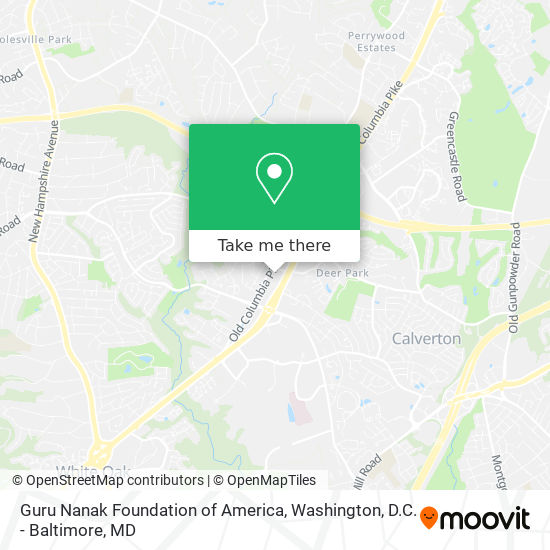 Mapa de Guru Nanak Foundation of America