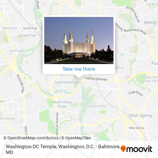 Washington DC Temple map