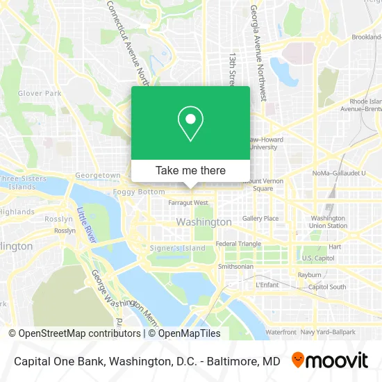Capital One Bank map