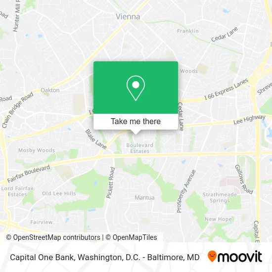 Capital One Bank map