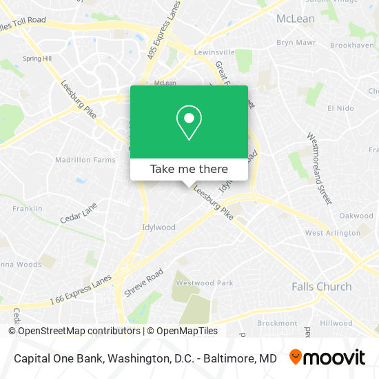 Mapa de Capital One Bank