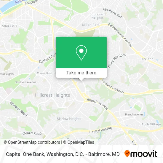 Capital One Bank map