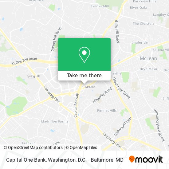 Capital One Bank map