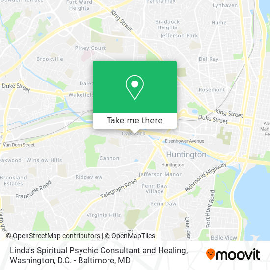 Linda's Spiritual Psychic Consultant and Healing map