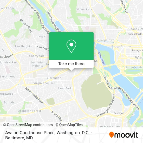 Mapa de Avalon Courthouse Place
