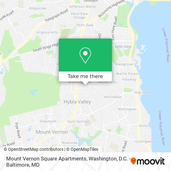 Mapa de Mount Vernon Square Apartments