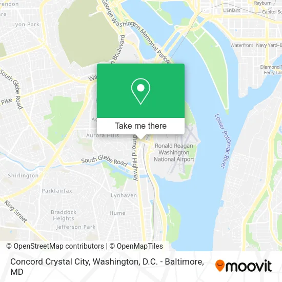 Concord Crystal City map