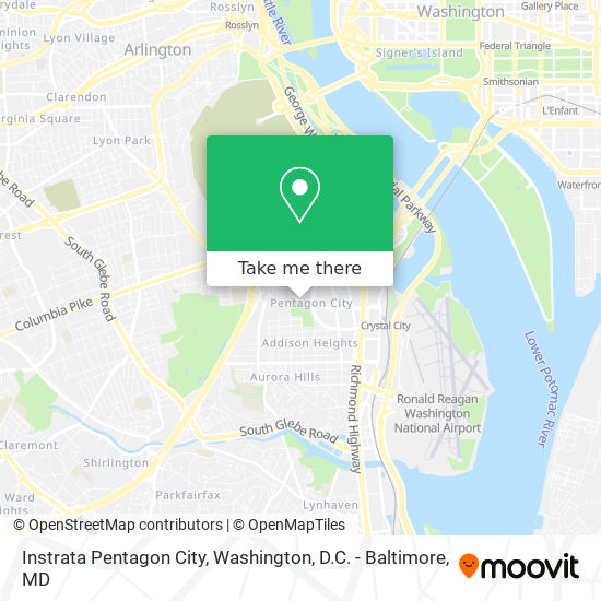 Mapa de Instrata Pentagon City