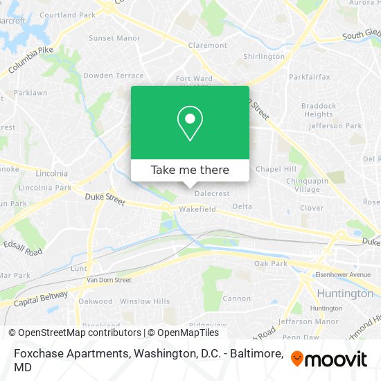 Foxchase Apartments map