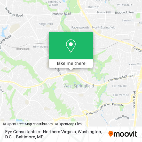 Mapa de Eye Consultants of Northern Virginia