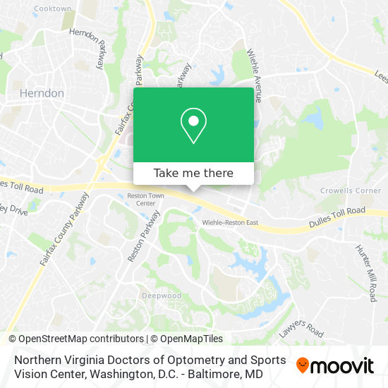 Northern Virginia Doctors of Optometry and Sports Vision Center map