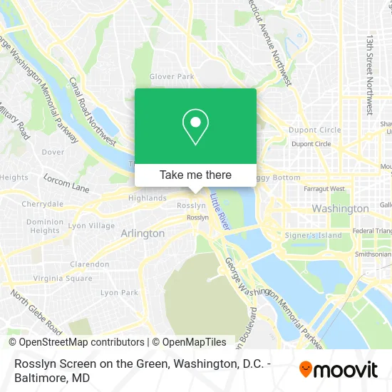 Rosslyn Screen on the Green map