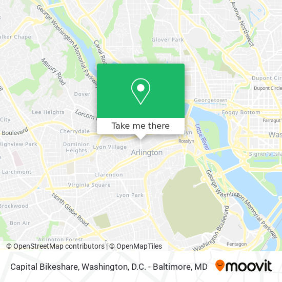 Capital Bikeshare map