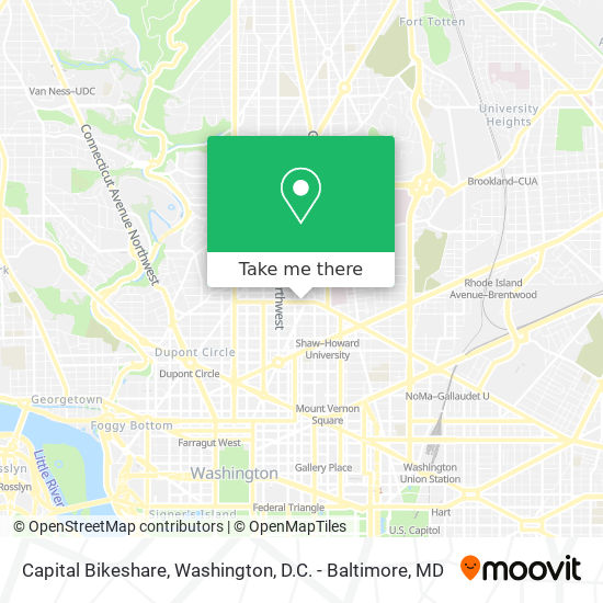 Capital Bikeshare map