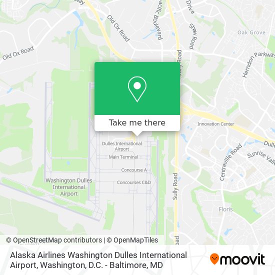 How to get to Alaska Airlines Washington Dulles International