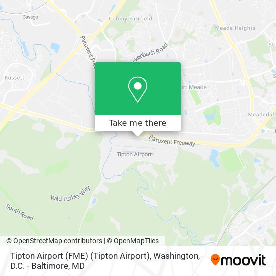 Tipton Airport (FME) (Tipton Airport) map