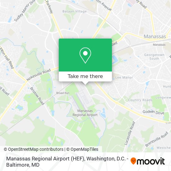 Mapa de Manassas Regional Airport (HEF)