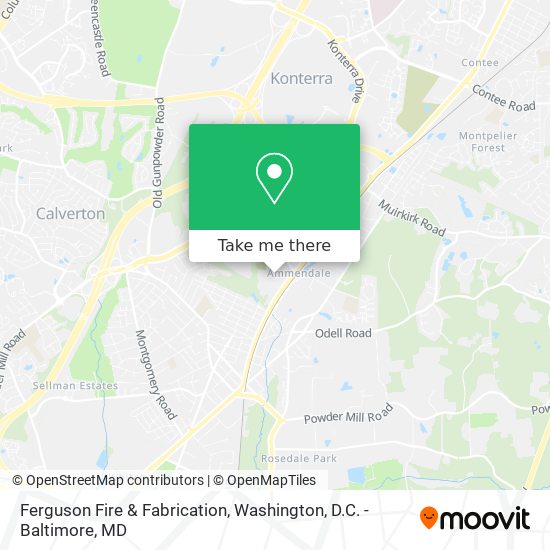 Ferguson Fire & Fabrication map