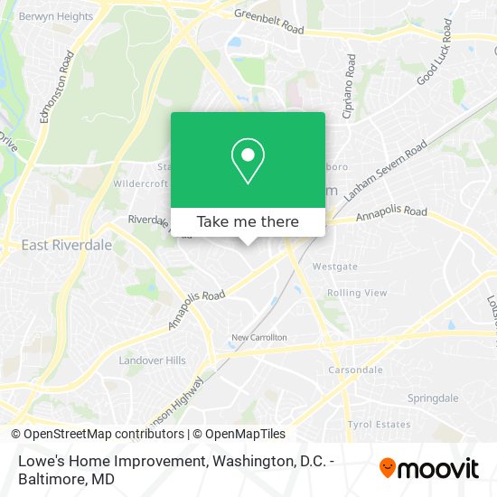 Lowe's Home Improvement map