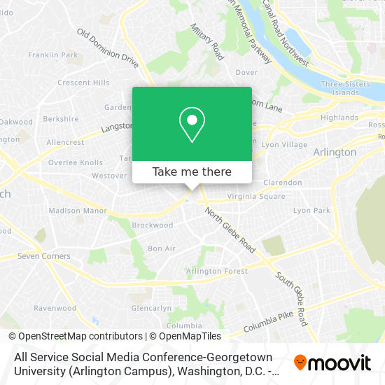 Mapa de All Service Social Media Conference-Georgetown University (Arlington Campus)