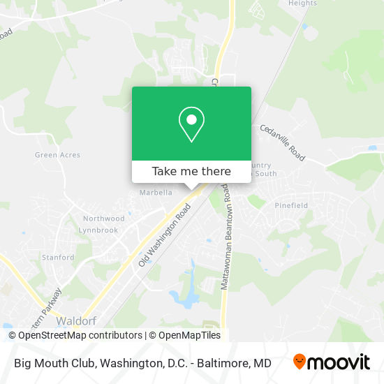 Big Mouth Club map